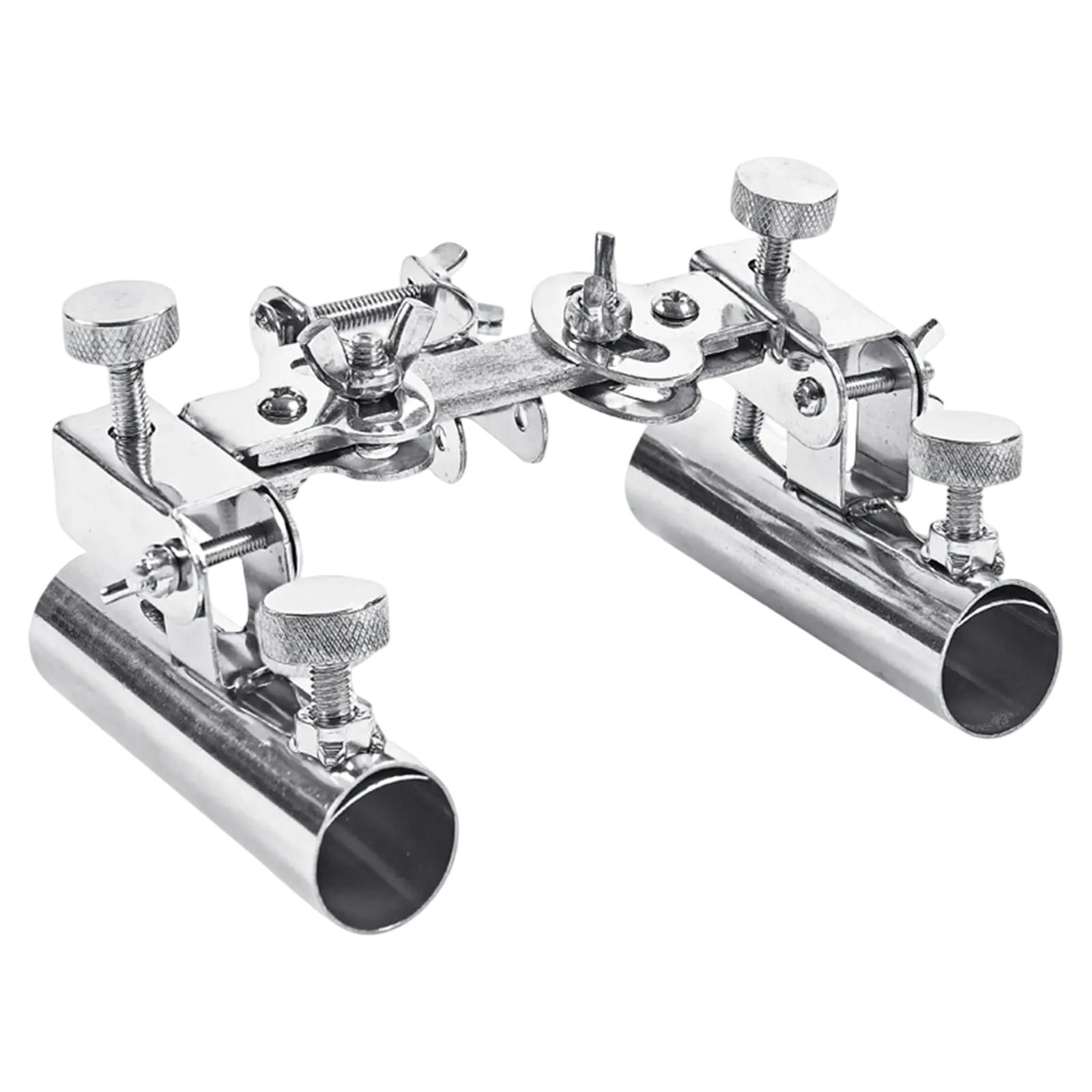 Magideal - Accesorios Para Silla De Pesca Soporte Para Caña De Pescar Extraíble Y De Fácil Instalación Soporte Para Caña De Pescar Para Deportes Al Aire Libre Pl Soporte Doble