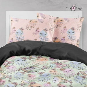 Milsleep - Colección De Ropa De Cama Kissy Fish And Jellyfish Big Kids