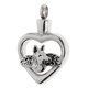 thumbnail image 4 of Precioso Cachorro Perro Corazón Urna Colgante Recuerdo Conmemorativo Cremación Cenizas Medallón, 4 of 5