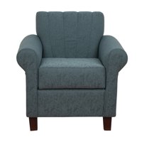 Muebles América - Poltrona Lucy Lino Sidelli Azul Petroleo