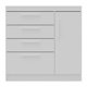 thumbnail image 2 of Cómoda Lille 3 Cajones 2 Puertas Blanco, 2 of 5