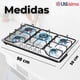 thumbnail image 3 of Cocina Encimera Gas Licuado 5 Platos Acero Inoxidable, 3 of 10
