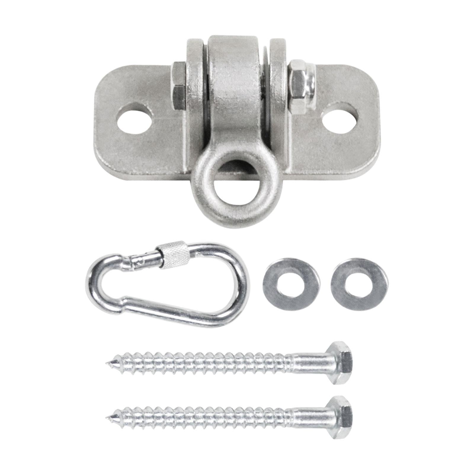 Ioensy - Colgador De Columpio Tornillos De Montaje De Gancho De Columpio Para Silla De Hamaca Columpio De Porche De Bolsa Pesada Con Hebilla De Tornillo
