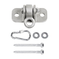 Ioensy - Colgador De Columpio Tornillos De Montaje De Gancho De Columpio Para Silla De Hamaca Columpio De Porche De Bolsa Pesada Con Hebilla De Tornillo