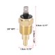 thumbnail image 3 of Unique Bargains Sensor de temperatura del termostato del ventilador de enfriamiento del motor del radiador automotriz universal 3/8" NPT 210 grados encendido 195 grados apagado, 3 of 6