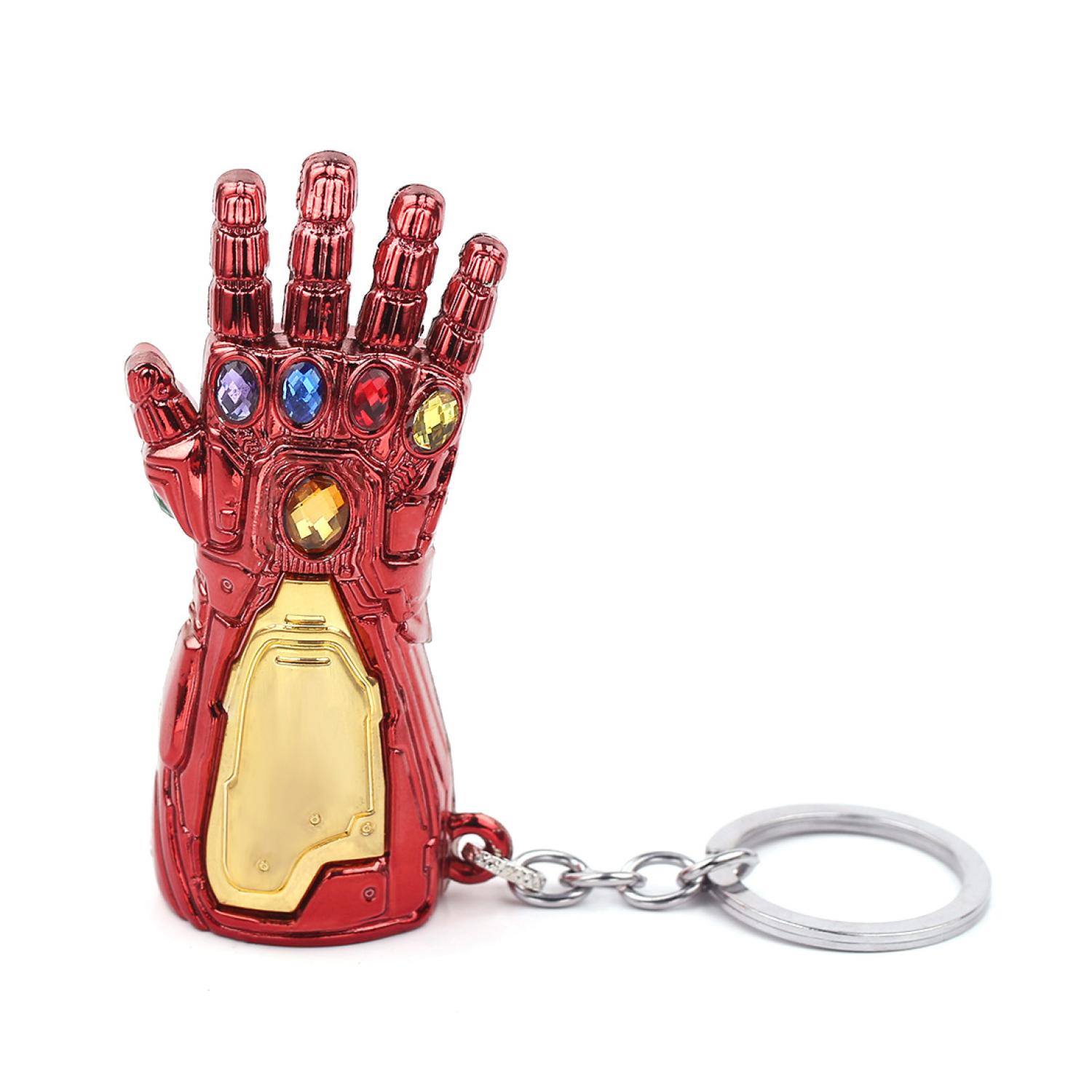 Total Click - Llavero Metalico Premium Guantalete Iron Man 8Cm