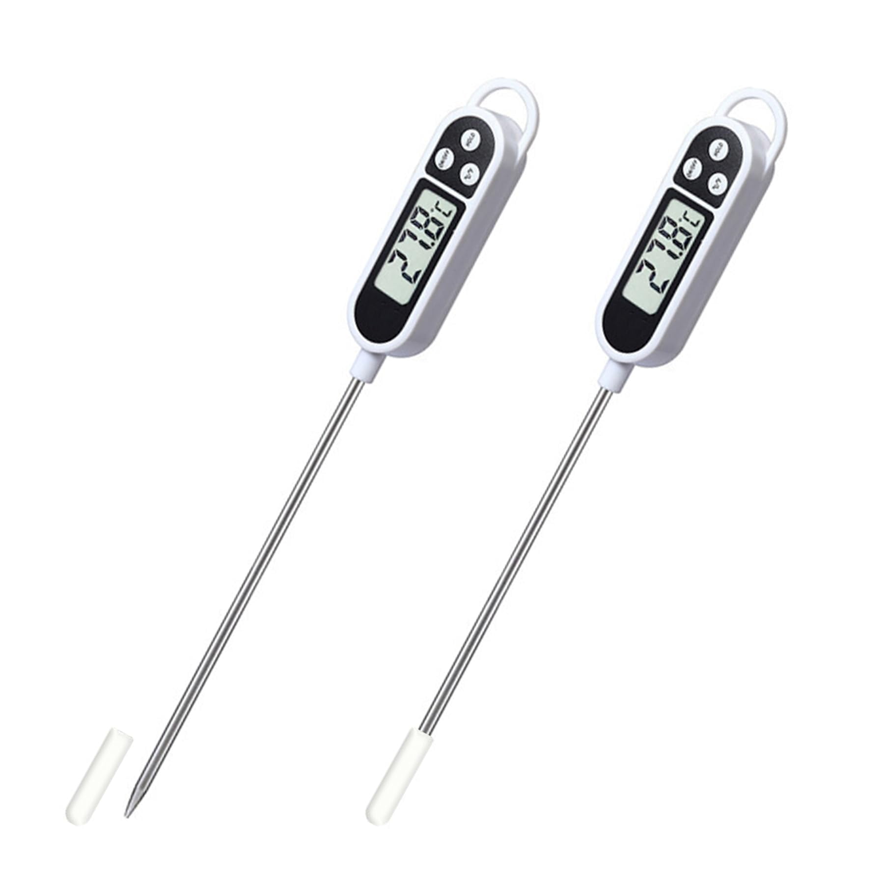 Xusx111 - Tp300 Termómetro Digital De Carne Para Cocinar Alimentos, Necesidades De Cocina, Horno De Fumador Parrilla De Barbacoa, Dulces, Bebidas, Lectura Instantánea, 2 Piezas