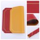 thumbnail image 2 of REGALWOVEN Juego de 6 Manteles Individuales de Cuero para Decoración de Mesa de Cocina y Comedor Lavables Resistentes al Calor Manteles Individuales Limpiables Rojo+Amarillo 18*12in, 2 of 7