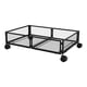 thumbnail image 1 of Contenedores de almacenamiento debajo de la cama, almacenamiento debajo de la cama con ruedas, cajón de almacenamiento debajo de la cama de metal pleg Negro, 1 of 5