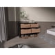 thumbnail image 2 of Mueble Cómoda 4 Cajones 2 Puertas Kaia Wengue Y Miel 77x107x41 Cm, 2 of 17