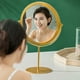 thumbnail image 5 of Espejo De Maquillaje Nórdico Flexible Y Ajustable Para Escritorio, Espejo De Tocador Portátil Plegable Con Rotación De 360° Y Soporte Para Ducha, Espejo Cosmético Cuadrado Para Afeitarse., 5 of 5