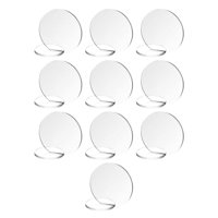 Bothyi - 10 Uds. De Etiquetas De Nombre De Invitados Con Números De Mesa Diy Para Centro De Mesa De Cena, Fiesta, Transparente