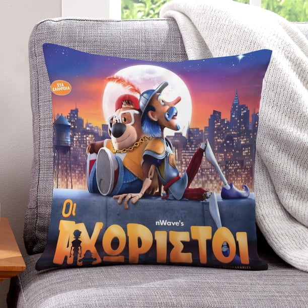 Los Inseparables Fundas de almohada de terciopelo con tema, regalos de funda de almohada, decoración para el hogar, cojín de lanzar, regalo de cumpleaños para fans y parejas.66*66cm.