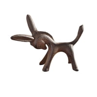 Magideal - Figura De Animal De Burro, Escultura De Hierro Fundido, Decoración De Mesa Rústica, Figura En Miniatura Para Estante, Centro De Mesa, Regalo De Cumple