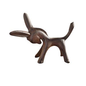 Magideal - Figura De Animal De Burro, Escultura De Hierro Fundido, Decoración De Mesa Rústica, Figura En Miniatura Para Estante, Centro De Mesa, Regalo De Cumple