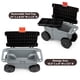 thumbnail image 4 of Carrito De Jardín Con Asiento Y Almacenamiento Gris, 4 of 7