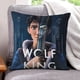 thumbnail image 1 of Rey Lobo Fundas de almohada de terciopelo con tema, regalos de funda de almohada, decoración para el hogar, cojín de lanzar, regalo de cumpleaños para fans y parejas.40*40cm., 1 of 6