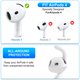 thumbnail image 2 of Auriculares de silicona YSIUENG para AirPods 4, 5 pares, blancos, 2 of 7