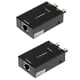 thumbnail image 4 of Paquete De 2 Adaptadores Convertidores BNC Coaxiales A Ethernet Transmisión De Datos Negro, 4 of 5