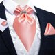 thumbnail image 1 of Corbatas Seda Ascot Pañuelo + Anillo Plateado Paño Colleras rosa Talla Única, 1 of 6