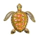 thumbnail image 1 of Decoración Animal De La Tortuga Del Ornamento De La Decoración De La Pared Del Metal Del Estilo Natural Para El Amarillo Casero, 1 of 5