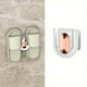 thumbnail image 1 of 1pc, Bathroom Slipper Drain Rack, Light Luxury Wall Mounted No Punching Shoes Drain Rack For Bathroom, Easy Storage Appliance Cord Holder Rack, Behide Door Shoe Rack, Space Saver, 1 of 2