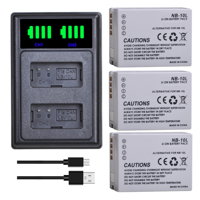 Genérico - 3 Baterías Nb-10L + Cargador Doble Cb-2Lce Alternativo Canon