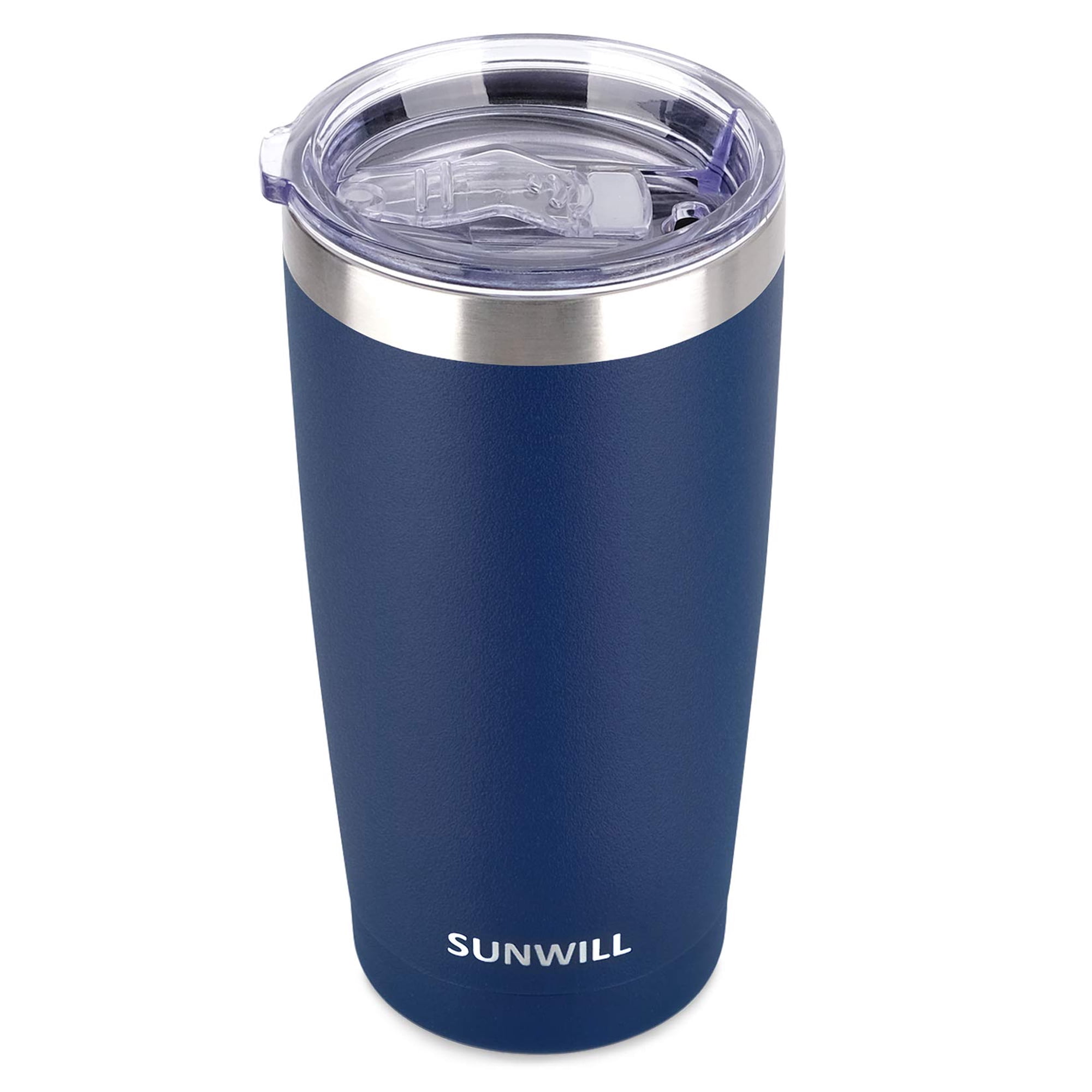 Vaso De Café De Viaje Sunwill, 600 Ml, Acero Inoxidable, Azul Marino
