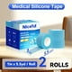 thumbnail image 2 of Cinta adhesiva médica de silicona Niceful, 2 rollos, para el cuidado de heridas, color azul, 2 of 6