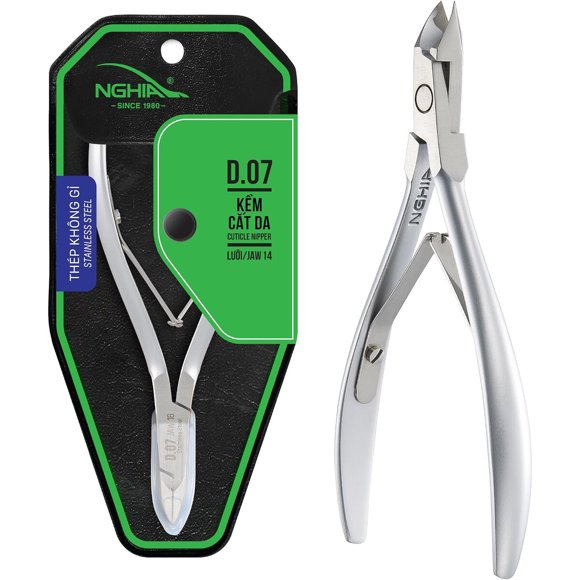 Alicate para Cutículas NGHIA D07 de Acero Inoxidable