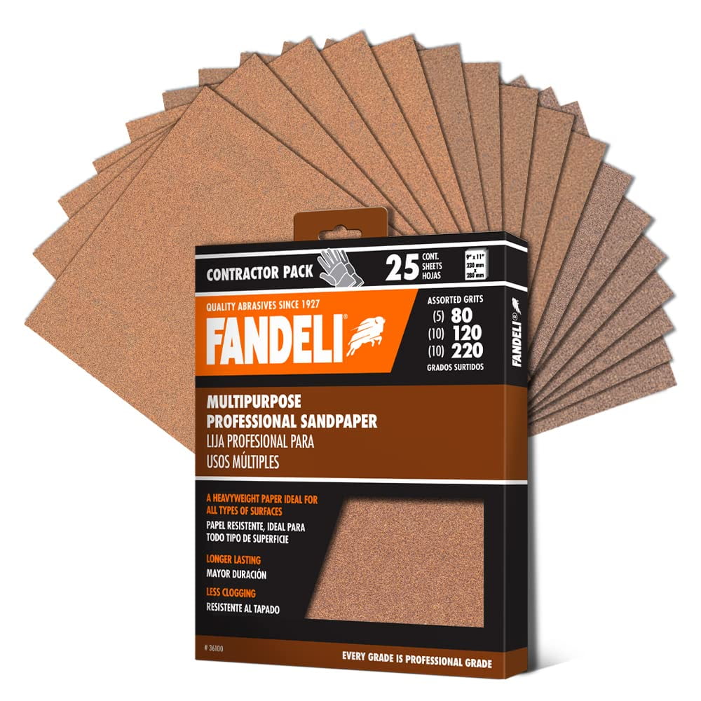 Papel De Lija Fandeli Multiusos De Granos Surtidos 80,120,220