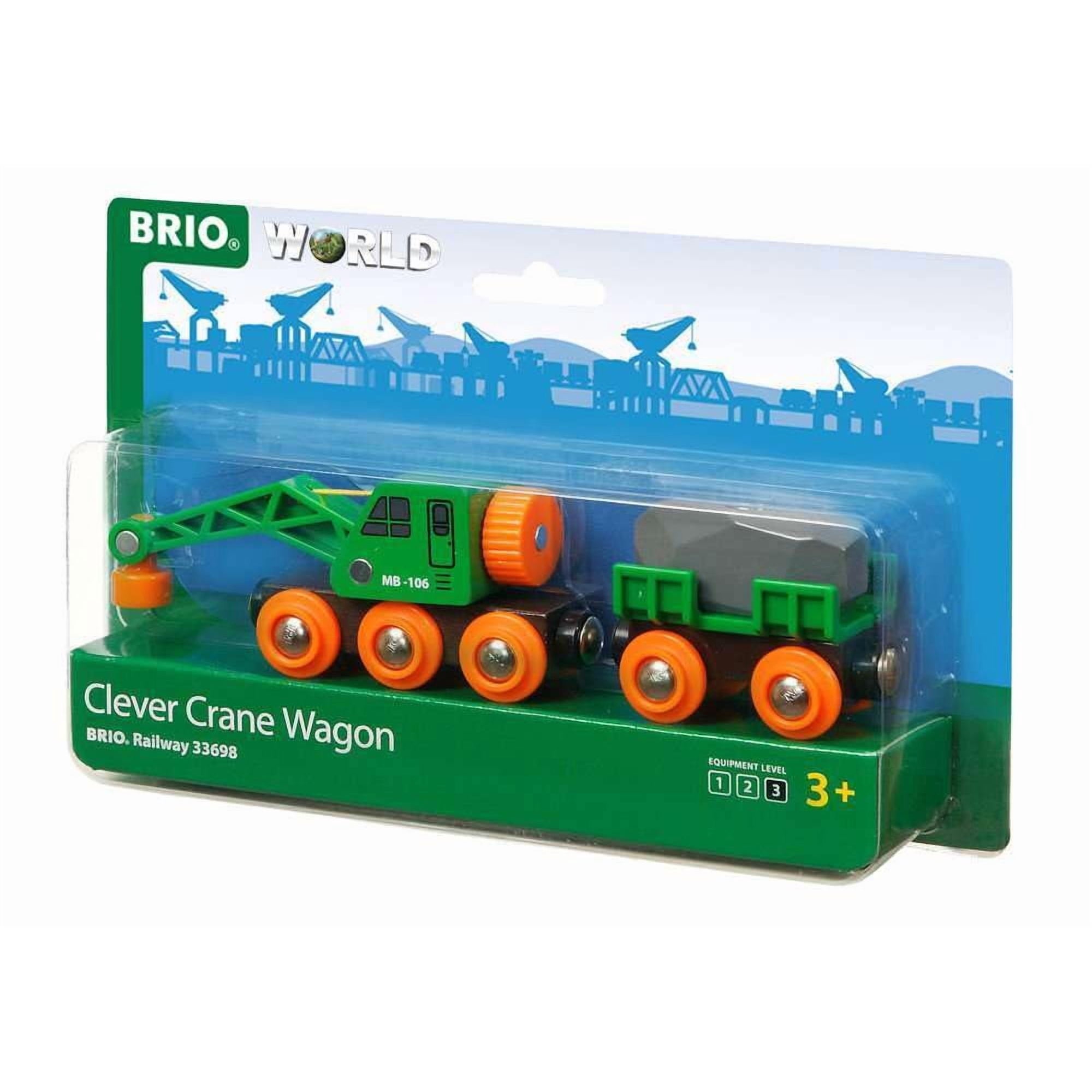 Set 33698 De Toy Train Accessory Brio World Clever Crane Wagon