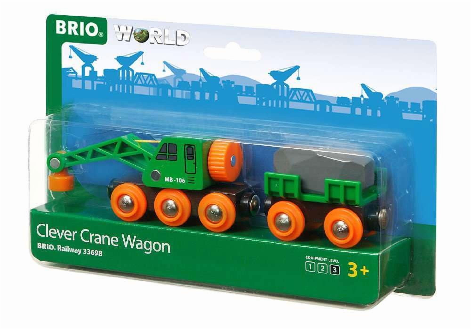 Set 33698 De Toy Train Accessory Brio World Clever Crane Wagon