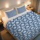 thumbnail image 1 of Star of David Blue Pattern Duvet Cover Set on The Qixi Festival This Vintage Cartoon Printed Duvet Cover Is Lightweight And Breathable, 1 of 1