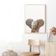 thumbnail image 4 of Póster con impresión artística de león, cebra, elefante, jirafa, animales bebés, cuadro de animales de safari, pintura en lienzo, decoración de pared para habitación infantil., 4 of 5