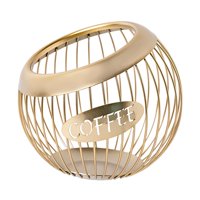 Bothyi - Soporte Para Cápsulas De Café, Organizador De Escritorio Duradero Para Oficina, Sala De Estar, Encimera, Dorado