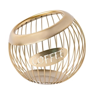 Bothyi - Soporte Para Cápsulas De Café, Organizador De Escritorio Duradero Para Oficina, Sala De Estar, Encimera, Dorado