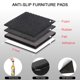 thumbnail image 2 of Protectores para muebles Yelanon antideslizantes, 24 piezas, 5 mm, para pisos de madera, 2 of 7