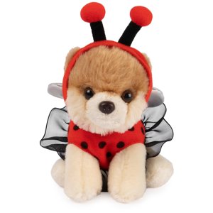 Peluche Gund Boo Con Forma De Mariquita Pomerania, 13 Cm
