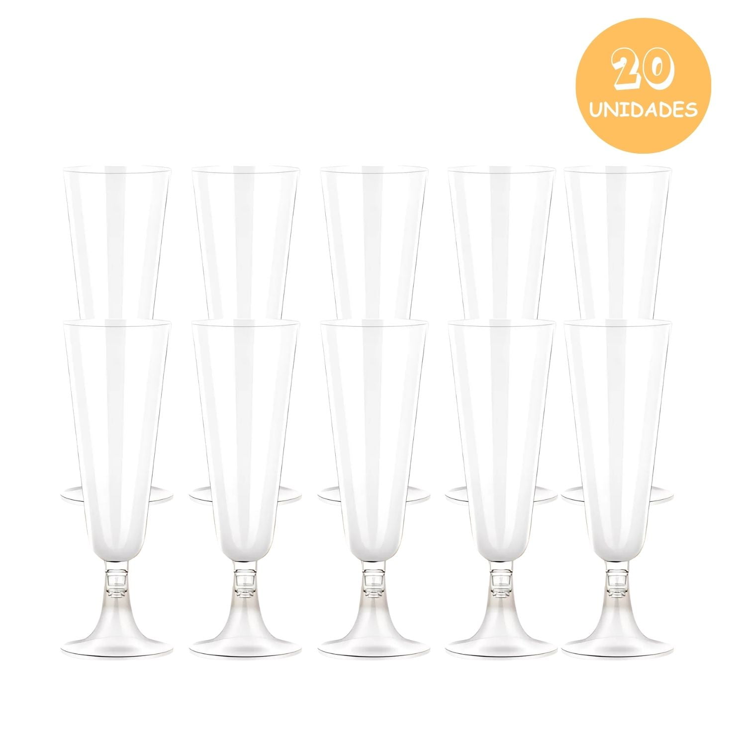 Disparo - Pack 20 Copas Champagne Desechables De 162ml Para Celebracion