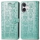 thumbnail image 1 of Funda Cartera FOXDOCK para iPhone 16 , Flip PU con Relieve de Gatos y Perros, Tarjetero y Soporte, 1 of 6