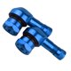 thumbnail image 1 of Vástagos de válvula de rueda de la motocicleta universal de aluminio CNC de 90 grados azul, 1 of 5