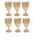 thumbnail image 1 of Set de 6 Copas de Vino Diseño Diamante – Dorado Abrillantado, 1 of 3