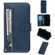 thumbnail image 1 of Funda con Cremallera para Samsung Galaxy S9 Plus, Carcasa Cartera de Cuero PU con Soporte y Tarjetero, 1 of 5