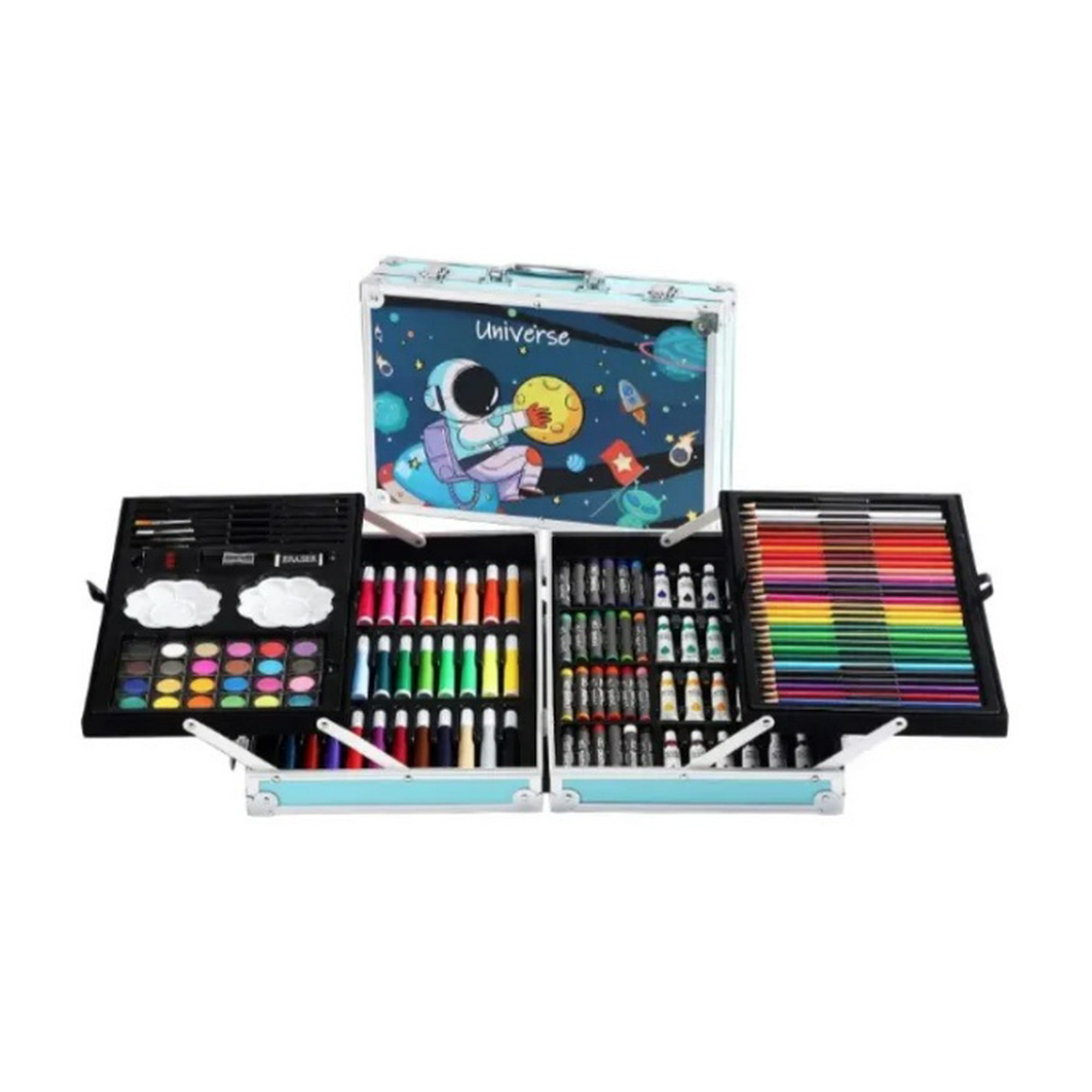 Atlas - Set De Arte 145 Pcs Maleta Lapices Astronauta