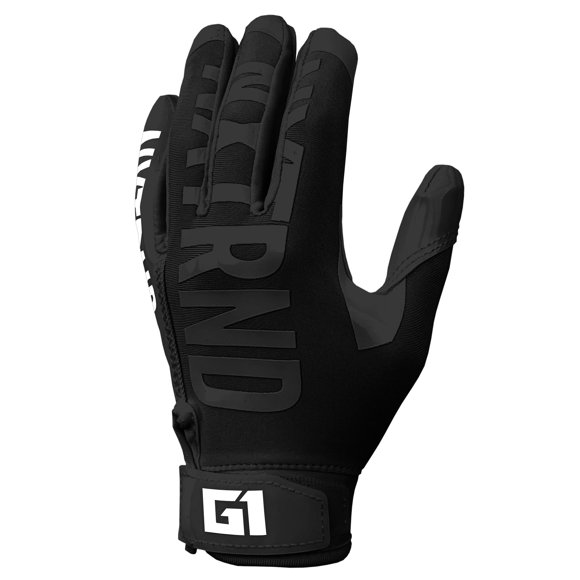 Guantes de fútbol NXT NXTRND G1 para jóvenes negros (talla grande para jóvenes)