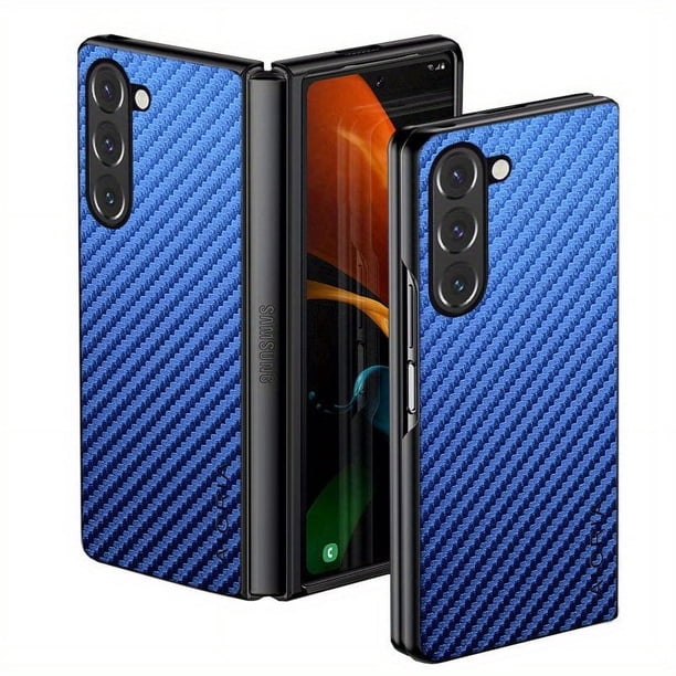 Carbon Fibre Shockproof Slim Case For Samsung Galaxy Z Fold 5 Non-Slip Full Body Protective Phone Case