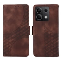 Carcasa Foxdock Xiaomi Redmi Note 13 5G De Cuero Pu, Diseño Acolchado Clásico, Protección Contra Caídas Y Rayones