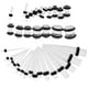 thumbnail image 4 of 36pcs Ear GAUGES KIT DE ESTUCTURACIóN DE ESTRUCTURA CHADA DE ACRíLICO 14G-00G Expander Transparente, 4 of 5
