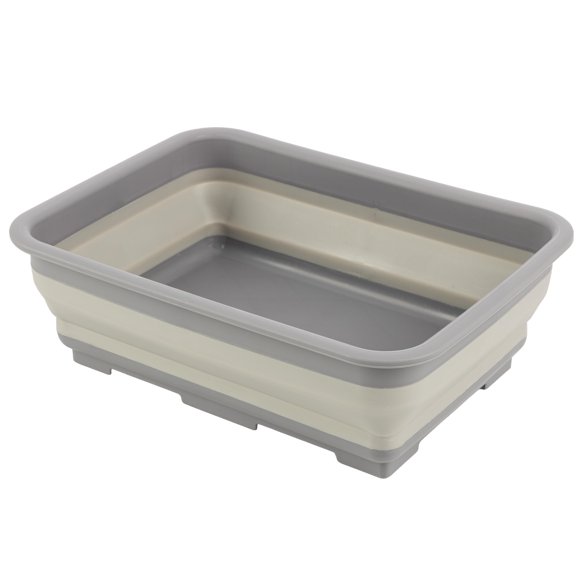 Cubo Wakeman 7,27 L Plegable Gris